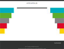 Tablet Screenshot of antik-kaffee.de